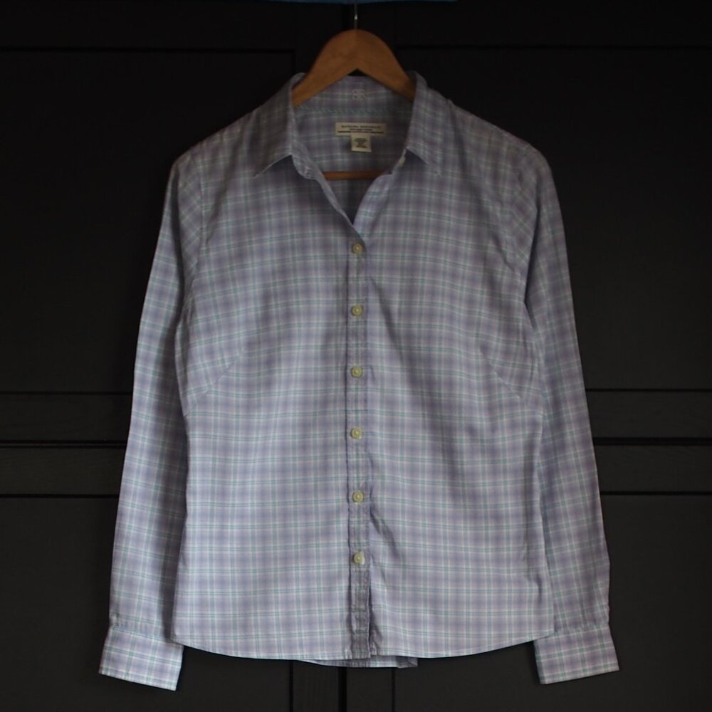 Banana Republic | Mauve Plaid Cotton Shirt